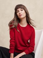 【バナナリパブリック ファクトリーストア/BANANA REPUBLIC FACTORY STORE】のBANANA REPUBLIC FACTORY STORE フォーエバークルーネックセーター 人気、トレンドファッション・服の通販 founy(ファニー) ファッション Fashion レディースファッション WOMEN A/W・秋冬 Aw・Autumn/Winter・Fw・Fall-Winter インナー Inner ジャケット Jacket ミックス Mix thumbnail RED_CHAKRA|ID: prp329100004237728 ipo3291000000029508978