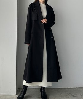 【ジュノア/JUNOAH】のLouere フレアチェスターコート 人気、トレンドファッション・服の通販 founy(ファニー) ファッション Fashion レディースファッション WOMEN アウター Coat Outerwear コート Coats チェスターコート Top Coat |ID:prp329100004237797