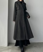 【ジュノア/JUNOAH】のLouere フレアチェスターコート 人気、トレンドファッション・服の通販 founy(ファニー) ファッション Fashion レディースファッション WOMEN アウター Coat Outerwear コート Coats チェスターコート Top Coat thumbnail ダークグレー|ID: prp329100004237797 ipo3291000000029417802