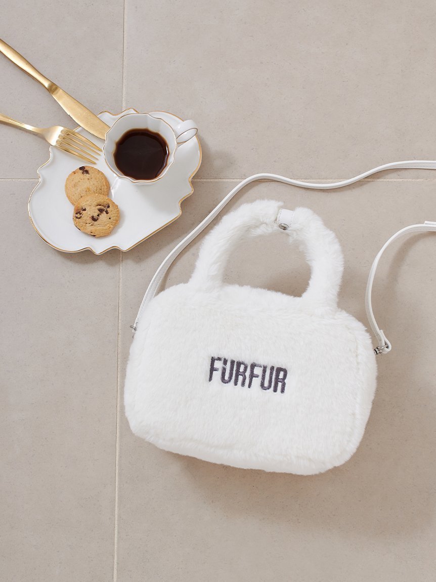 【ファーファー/FURFUR】の【限定カラー】エコファースクエアボストンバッグ インテリア・キッズ・メンズ・レディースファッション・服の通販 founy(ファニー) 　ファッション　Fashion　レディースファッション　WOMEN　バッグ　Bag　シンプル　Simple　フロント　Front　ボストンバッグ　Boston Bag　IVR[003]|ID: prp329100004238075 ipo3291000000029379791