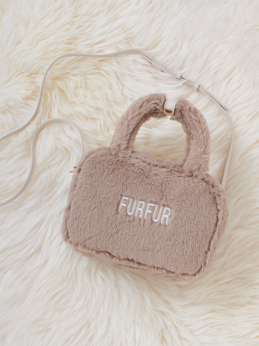 【ファーファー/FURFUR】の【限定カラー】エコファースクエアボストンバッグ インテリア・キッズ・メンズ・レディースファッション・服の通販 founy(ファニー) 　ファッション　Fashion　レディースファッション　WOMEN　バッグ　Bag　シンプル　Simple　フロント　Front　ボストンバッグ　Boston Bag　BEG[037]|ID: prp329100004238075 ipo3291000000029379796