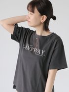 【テチチ/Te chichi】のメガネ刺繍Tシャツ チャコールグレー|ID: prp329100004238164 ipo3291000000029565469