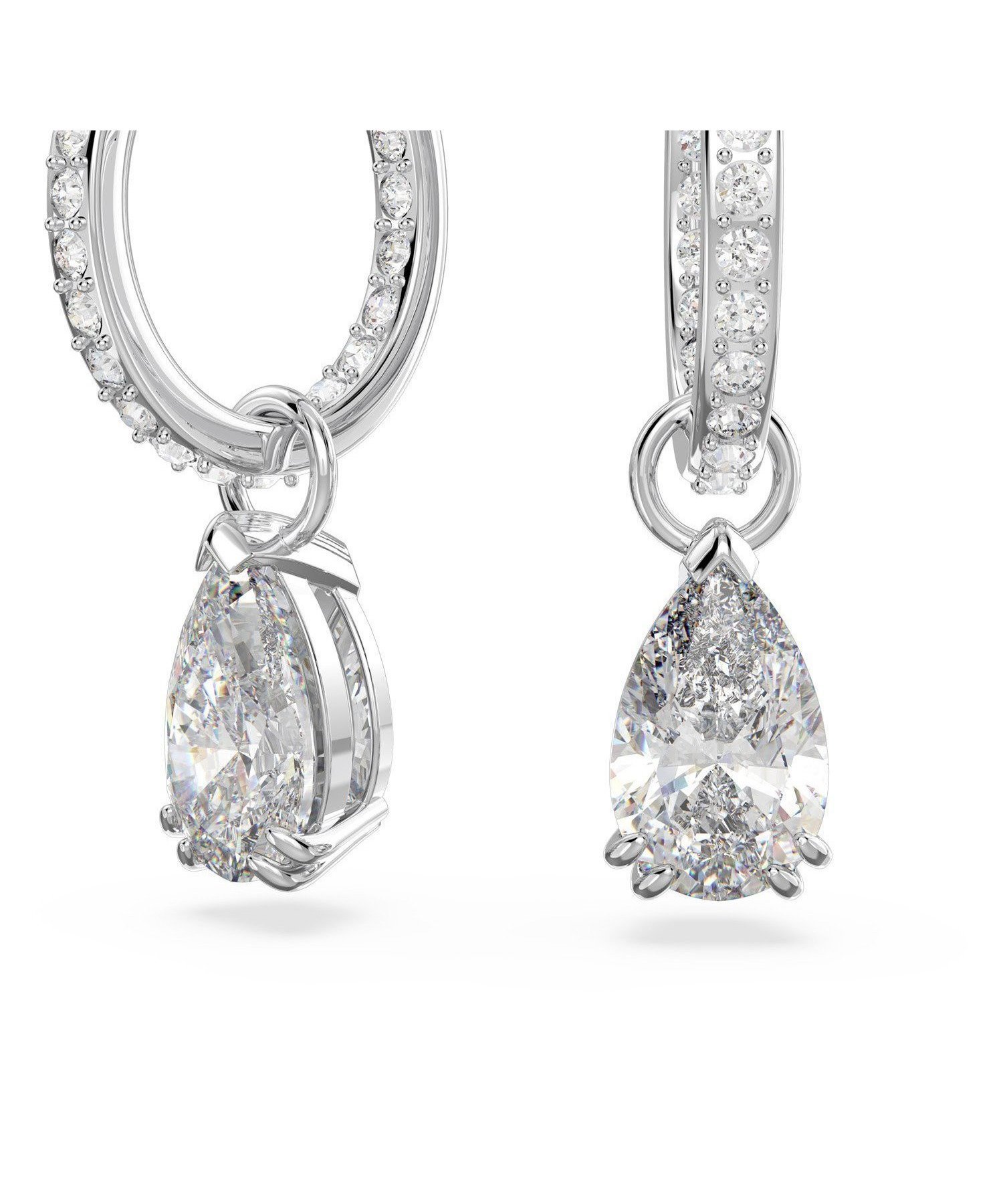 【スワロフスキー/swarovski】の【公式】【スワロフスキー】Millenia フープピアス, ペアカット インテリア・キッズ・メンズ・レディースファッション・服の通販 founy(ファニー) 　ファッション　Fashion　レディースファッション　WOMEN　コーティング　Coating　ストーン　Stone　スワロフスキー　Swarovski　フープ　Hoop　ホワイト|ID: prp329100004238416 ipo3291000000029547425