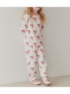 【ジェラート ピケ/gelato pique / KIDS】の【KIDS】リボン柄ロングパンツ 人気、トレンドファッション・服の通販 founy(ファニー) ファッション Fashion キッズファッション KIDS ボトムス Bottoms/Kids おすすめ Recommend シャーリング Shirring プリント Print リボン Ribbon ロング Long thumbnail IVR[003]|ID: prp329100004238440 ipo3291000000029509983