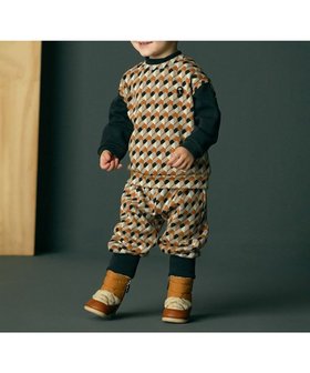 【モイモルン/moimoln / KIDS】の【セットアップ】チャップレイヤードトップス パンツ 人気、トレンドファッション・服の通販 founy(ファニー) ファッション Fashion キッズファッション KIDS トップス・カットソー Tops/Tees/Kids ボトムス Bottoms/Kids セットアップ Setup/Kids トップス Tops ジャカード Jacquard セットアップ Set Up ハーフ Half パターン Pattern ベスト Vest |ID:prp329100004238520