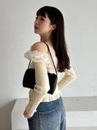 【フレイ アイディー/FRAY I.D】のラッフルオフショルニット【WEB限定カラーあり】 人気、トレンドファッション・服の通販 founy(ファニー) ファッション Fashion レディースファッション WOMEN トップス・カットソー Tops/Tshirt ニット Knit Tops オフショルダー Off Shoulder シアー Sheer ショルダー Shoulder ジュエリー Jewelry スリット Slit バランス Balance フリル Frills フロント Front ワイヤー Wire 春 Spring thumbnail 限定WHT[001]|ID: prp329100004238614 ipo3291000000029387379