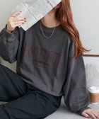 【ディスコート/Discoat】の【WEB限定】刺繍ロゴビッグスウェット 人気、トレンドファッション・服の通販 founy(ファニー) ファッション Fashion レディースファッション WOMEN トップス・カットソー Tops/Tshirt パーカ Sweats スウェット Sweat thumbnail チャコールグレー|ID: prp329100004238724 ipo3291000000029388732