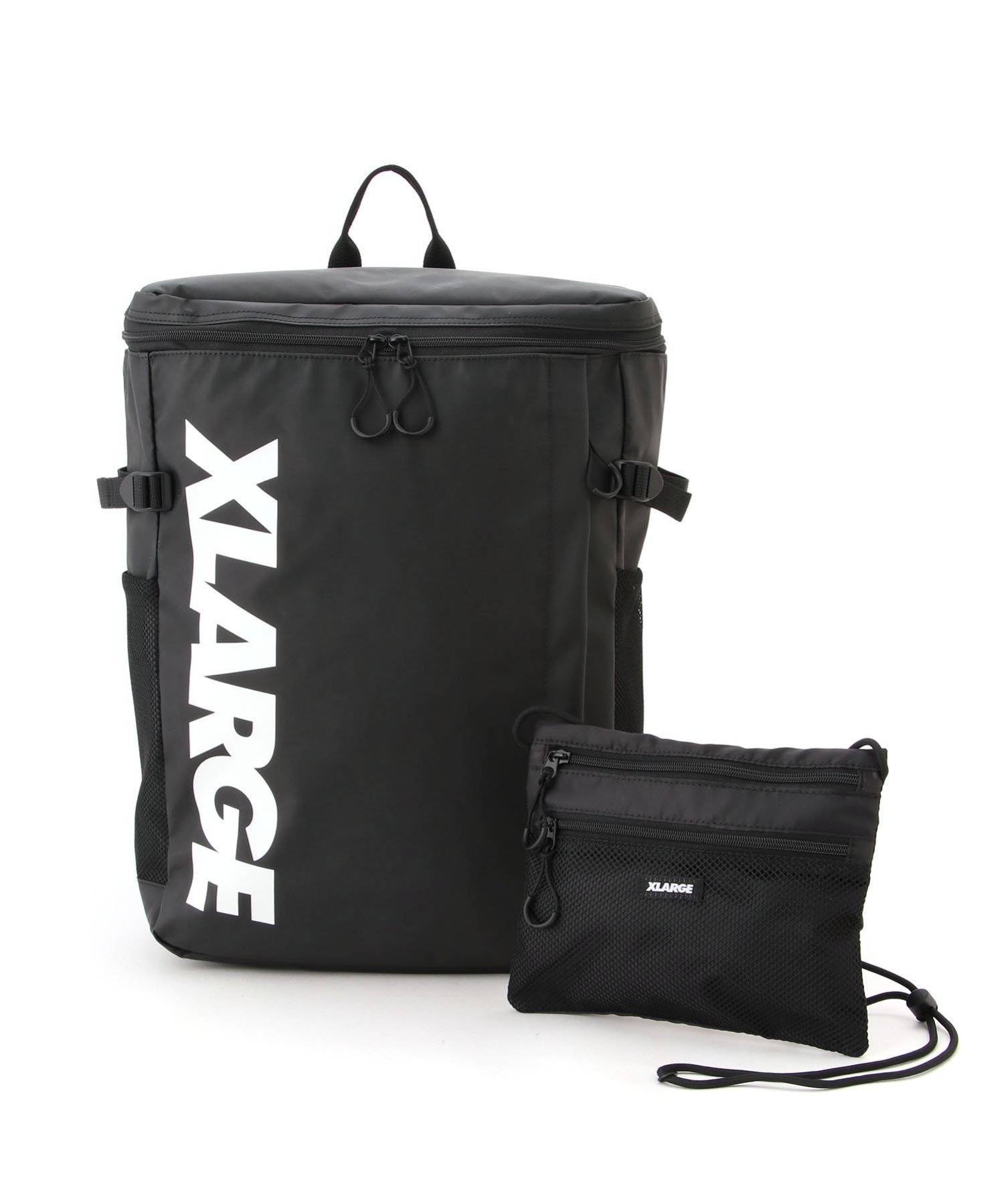 【エクストララージ/XLARGE】のXLARGE BOX STYLE BACKPACK インテリア・キッズ・メンズ・レディースファッション・服の通販 founy(ファニー) 　ファッション　Fashion　レディースファッション　WOMEN　コーティング　Coating　ショルダー　Shoulder　ジップ　Zip　スリーブ　Sleeve　ボックス　Box　ポケット　Pocket　メッシュ　Mesh　傘　Umbrella　WHITE|ID: prp329100004238809 ipo3291000000029389777