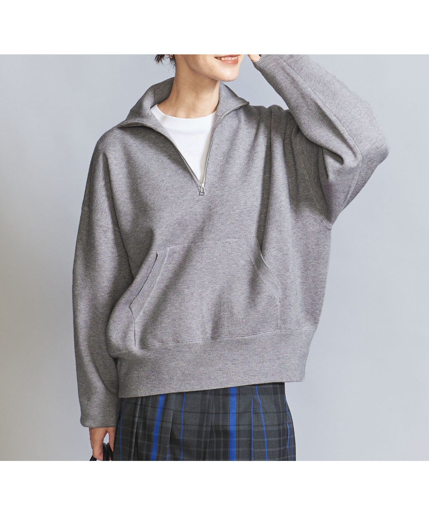 【ビューティ&ユース ユナイテッドアローズ/BEAUTY&YOUTH / UNITED ARROWS】の【WEB限定】スポンディッシュニット ハーフジッププルオーバー -ウォッシャブル- 人気、トレンドファッション・服の通販 founy(ファニー) 　ファッション　Fashion　レディースファッション　WOMEN　トップス・カットソー　Tops/Tshirt　ニット　Knit Tops　プルオーバー　Pullover　ウォッシャブル　Washable　今季　This Season　スウェット　Sweat　デニム　Denim　トレンド　Trend　定番　Standard　人気　Popularity　フォルム　Form　ベロア　Velor　ボトム　Bottom　冬　Winter　おすすめ　Recommend　 other-1|ID: prp329100004238821 ipo3291000000029389900