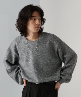 【ハレ/HARE / MEN】のラメスパンコールニットプルオーバー 人気、トレンドファッション・服の通販 founy(ファニー) ファッション Fashion メンズファッション MEN トップス・カットソー Tops/Tshirt/Men ニット Knit Tops インナー Inner スパンコール Sequins |ID:prp329100004239010