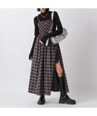 【ページボーイ/PAGEBOY】のチェックスリットワンピース 人気、トレンドファッション・服の通販 founy(ファニー) ファッション Fashion レディースファッション WOMEN ワンピース Dress カッティング Cutting シャーリング Shirring スリット Slit チェック Check ロング Long 秋 Autumn/Fall thumbnail ブラウン58|ID: prp329100004239026 ipo3291000000029392157