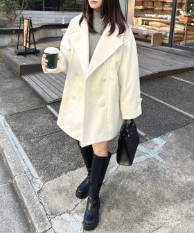 【イング/INGNI】 Wコクーンコート人気、トレンドファッション・服の通販 founy(ファニー) ファッション Fashion レディースファッション WOMEN アウター Coat Outerwear コート Coats クラシカル Classical シンプル Simple ストール Stall ダブル Double ポケット Pocket マフラー Scarf |ID:prp329100004239858