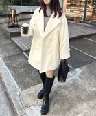 【イング/INGNI】のWコクーンコート 人気、トレンドファッション・服の通販 founy(ファニー) ファッション Fashion レディースファッション WOMEN アウター Coat Outerwear コート Coats クラシカル Classical シンプル Simple ストール Stall ダブル Double ポケット Pocket マフラー Scarf thumbnail アイボリー|ID: prp329100004239858 ipo3291000000029548930