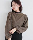 【ルクールブラン/le.coeur blanc】のチェック柄オーガンジーフリルネックブラウス 人気、トレンドファッション・服の通販 founy(ファニー) ファッション Fashion レディースファッション WOMEN トップス・カットソー Tops/Tshirt シャツ/ブラウス Shirts/Blouses おすすめ Recommend インナー Inner オーガンジー Organdy クラシック Classic タートル Turtle チェック Check ツイル Twill パール Pearl フェミニン Feminine フリル Frills thumbnail ブラウン柄|ID: prp329100004239904 ipo3291000000029400361