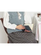 【サマンサモスモス/Samansa Mos2】の【Fluffy Wool Blend】前後着柄編みベスト 人気、トレンドファッション・服の通販 founy(ファニー) ファッション Fashion レディースファッション WOMEN アウター Coat Outerwear トップス・カットソー Tops/Tshirt ベスト/ジレ Gilets/Vests ショート Short バランス Balance ベスト Vest 透かし Watermark thumbnail サックスブルー|ID: prp329100004240075 ipo3291000000029401423