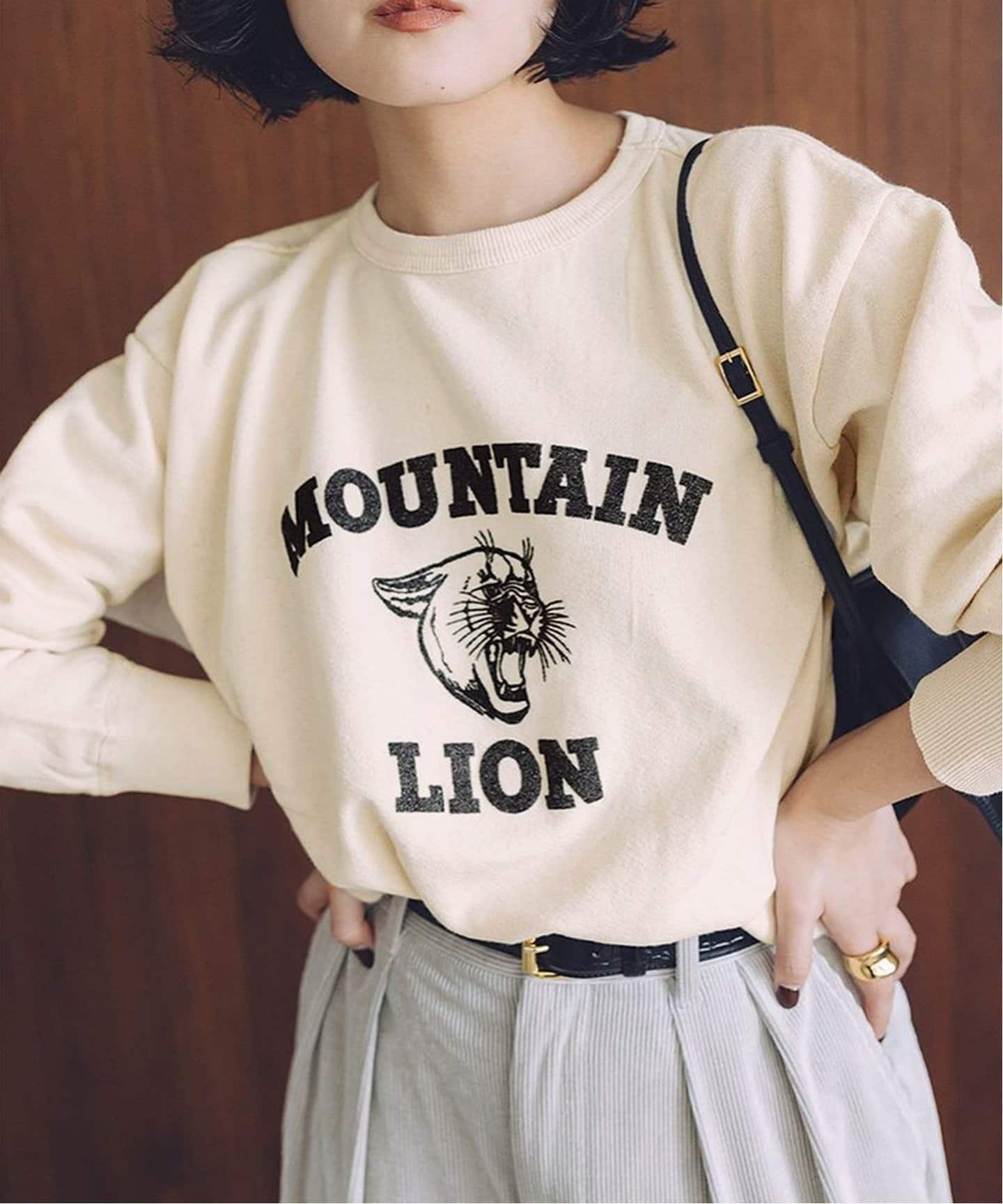 【ジャーナルスタンダード レサージュ/journal standard L'essage】の【MIXTA/ミクスタ】MOUNTAIN LIONCREW SWEAT SHIRTS スウェット インテリア・キッズ・メンズ・レディースファッション・服の通販 founy(ファニー) 　ファッション　Fashion　レディースファッション　WOMEN　トップス・カットソー　Tops/Tshirt　シャツ/ブラウス　Shirts/Blouses　パーカ　Sweats　ロング / Tシャツ　T-Shirts　スウェット　Sweat　2024年　2024　2024-2025秋冬・A/W　Aw/Autumn/Winter/Fw/Fall/2024-2025　スウェット　Sweat　ハンド　Hand　バランス　Balance　ビジネス 仕事 通勤　Business　プリント　Print　ヴィンテージ　Vintage　人気　Popularity　ナチュラル|ID: prp329100004241054 ipo3291000000029413377