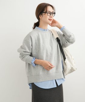 【アーバンリサーチ ドアーズ/URBAN RESEARCH DOORS】 『UR TECH』裏起毛サイド釦スウェット人気、トレンドファッション・服の通販 founy(ファニー) ファッション Fashion レディースファッション WOMEN トップス・カットソー Tops/Tshirt パーカ Sweats スウェット Sweat インナー Inner カットソー Cut And Sew スウェット Sweat ドット Dot |ID:prp329100004241159