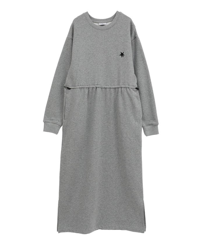 【コンバーストウキョウ/CONVERSE TOKYO】のWAIST CORD SWEAT DRESS インテリア・キッズ・メンズ・レディースファッション・服の通販 founy(ファニー) https://founy.com/ ファッション Fashion レディースファッション WOMEN トップス・カットソー Tops/Tshirt パーカ Sweats スウェット Sweat ワンピース Dress ドレス Party Dresses おすすめ Recommend スリット Slit ドローコード Draw Cord ポケット Pocket ワンポイント One Point |ID: prp329100004241215 ipo3291000000029414382