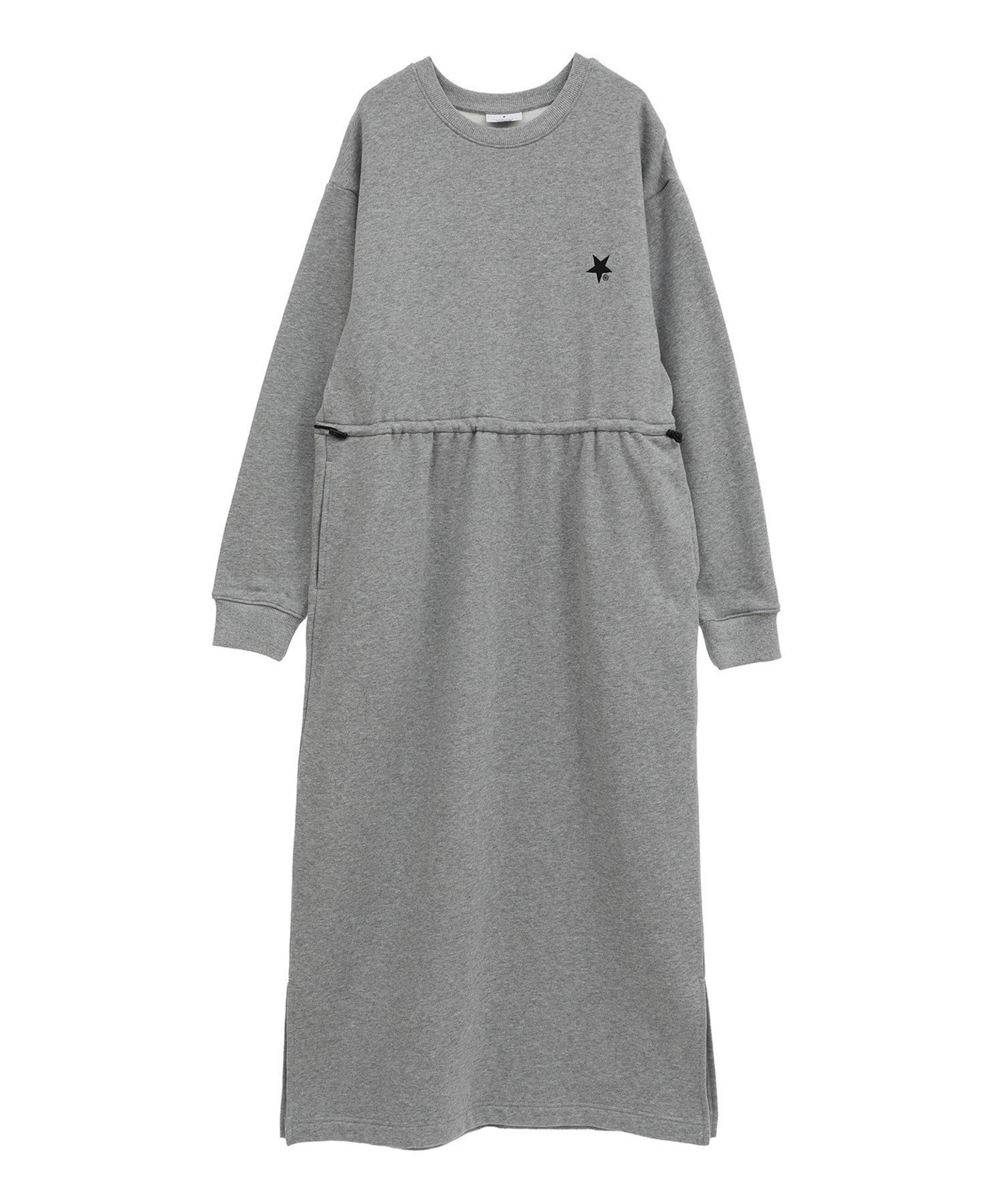 【コンバーストウキョウ/CONVERSE TOKYO】のWAIST CORD SWEAT DRESS 人気、トレンドファッション・服の通販 founy(ファニー) 　ファッション　Fashion　レディースファッション　WOMEN　トップス・カットソー　Tops/Tshirt　パーカ　Sweats　スウェット　Sweat　ワンピース　Dress　ドレス　Party Dresses　おすすめ　Recommend　スリット　Slit　ドローコード　Draw Cord　ポケット　Pocket　ワンポイント　One Point　 other-1|ID: prp329100004241215 ipo3291000000029414382