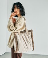 【レプシィム ローリーズファーム/LEPSIM LOWRYS FARM】のボア中綿トートバッグ 人気、トレンドファッション・服の通販 founy(ファニー) ファッション Fashion レディースファッション WOMEN バッグ Bag A/W・秋冬 Aw・Autumn/Winter・Fw・Fall-Winter ポケット Pocket モコモコ Fluffy |ID:prp329100004241473