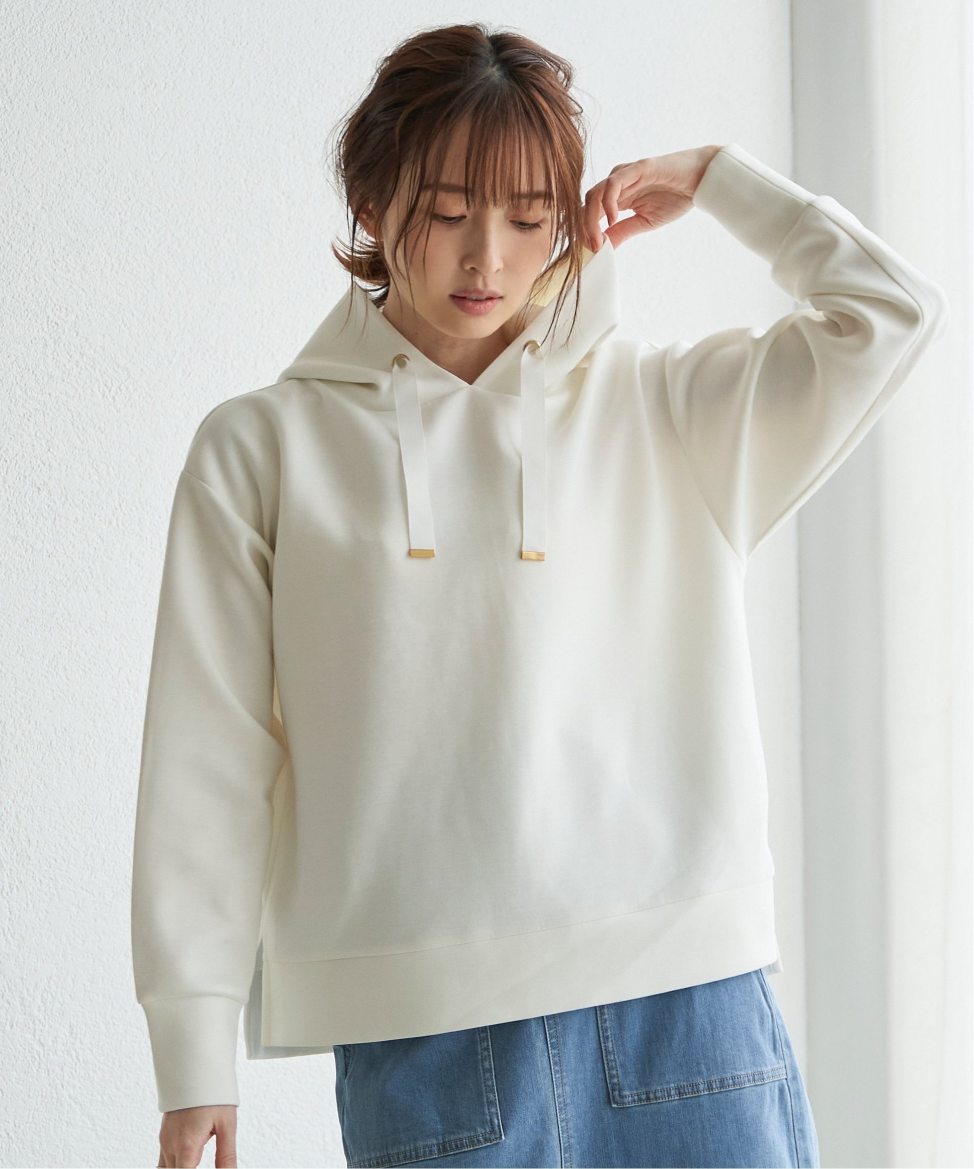 【イッカ/ikka】のGOKU楽ダンボールフードパーカー 人気、トレンドファッション・服の通販 founy(ファニー) 　ファッション　Fashion　レディースファッション　WOMEN　トップス・カットソー　Tops/Tshirt　パーカ　Sweats　なめらか　Smooth　カットソー　Cut And Sew　パーカー　Hoodie　フェミニン　Feminine　 other-1|ID: prp329100004241682 ipo3291000000029420707