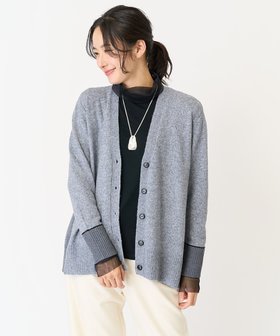 【ジョルジュ レッシュ/GEORGES RECH】のメランジミックスニットカーディガン 人気、トレンドファッション・服の通販 founy(ファニー) ファッション Fashion レディースファッション WOMEN トップス・カットソー Tops/Tshirt ニット Knit Tops カーディガン Cardigans カーディガン Cardigan ミックス Mix リラックス Relax ロング Long 冬 Winter |ID:prp329100004241813