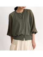 【ラシュッド/LASUD】の袖シフォンニットカーディガン 人気、トレンドファッション・服の通販 founy(ファニー) ファッション Fashion レディースファッション WOMEN トップス・カットソー Tops/Tshirt ニット Knit Tops カーディガン Cardigans おすすめ Recommend シフォン Chiffon スリーブ Sleeve ベーシック Basic thumbnail ダークカーキ|ID: prp329100004241876 ipo3291000000029422926