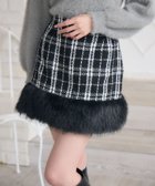 【レトロガール/RETRO GIRL】の裾Fファー付ミニSK 人気、トレンドファッション・服の通販 founy(ファニー) ファッション Fashion レディースファッション WOMEN スカート Skirt おすすめ Recommend ガーリー Girly タイトスカート Tight Skirt ツイード Tweed ミニスカート Mini Skirt エレガント 上品 Elegant 冬 Winter 定番 Standard thumbnail ブラック/チェック|ID: prp329100004242019 ipo3291000000029423864