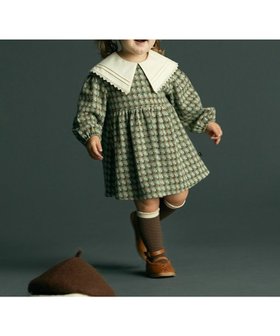 【モイモルン/moimoln / KIDS】のハートスクエアワンピース 人気、トレンドファッション・服の通販 founy(ファニー) ファッション Fashion キッズファッション KIDS ワンピース Dress/Kids おすすめ Recommend ジャカード Jacquard セットアップ Set Up レース Race |ID:prp329100004242606