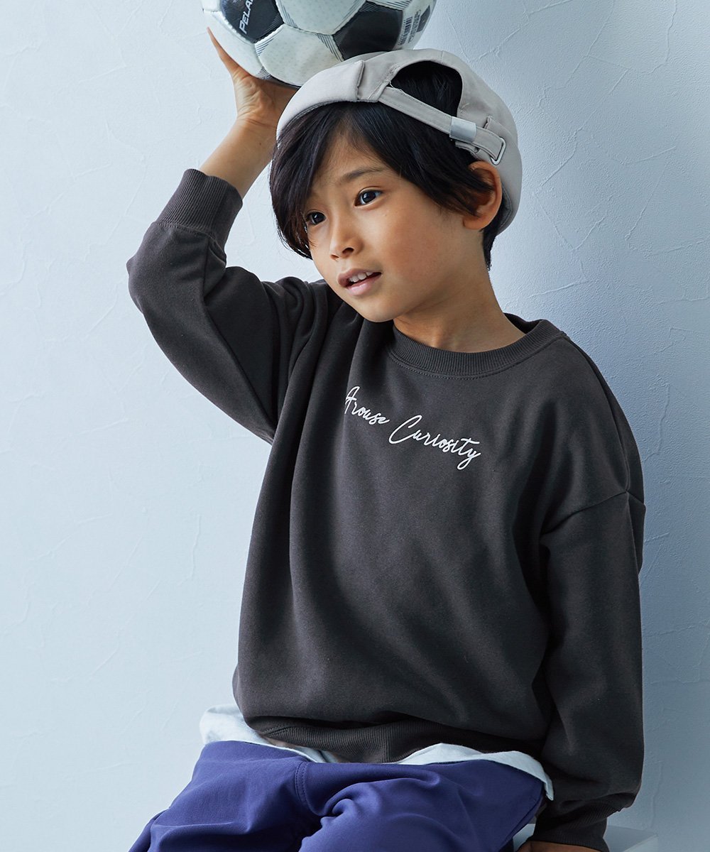 【デビロック/devirock / KIDS】のデビラボ BOXシルエット プリント トレーナー トップス パーカー トレーナー インテリア・キッズ・メンズ・レディースファッション・服の通販 founy(ファニー) 　ファッション　Fashion　キッズファッション　KIDS　トップス・カットソー　Tops/Tees/Kids　トレーナー　Trainer　パーカー　Hoodie　プリント　Print　定番　Standard　003-ロゴ-スミクロ|ID: prp329100004242617 ipo3291000000029468679