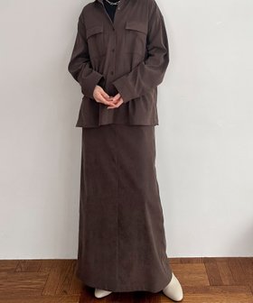 【ドゥ アルシーヴ/Doux archives】のフェイクスエードスカート 人気、トレンドファッション・服の通販 founy(ファニー) ファッション Fashion レディースファッション WOMEN スカート Skirt A/W・秋冬 Aw・Autumn/Winter・Fw・Fall-Winter ジャケット Jacket スウェード Suede スニーカー Sneakers スリット Slit セットアップ Set Up ロング Long エレガント 上品 Elegant |ID:prp329100004242639