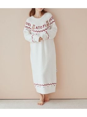 【ジェラート ピケ/gelato pique】 【HOLIDAY】ノルディックワンピース人気、トレンドファッション・服の通販 founy(ファニー) ファッション Fashion レディースファッション WOMEN ワンピース Dress おすすめ Recommend コレクション Collection ストレート Straight ドット Dot ホリデーシーズン Holiday ポケット Pocket ロング Long 犬 Dog |ID:prp329100004242981