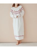 【ジェラート ピケ/gelato pique】の【HOLIDAY】ノルディックワンピース 人気、トレンドファッション・服の通販 founy(ファニー) ファッション Fashion レディースファッション WOMEN ワンピース Dress おすすめ Recommend コレクション Collection ストレート Straight ドット Dot ホリデーシーズン Holiday ポケット Pocket ロング Long 犬 Dog |ID:prp329100004242981