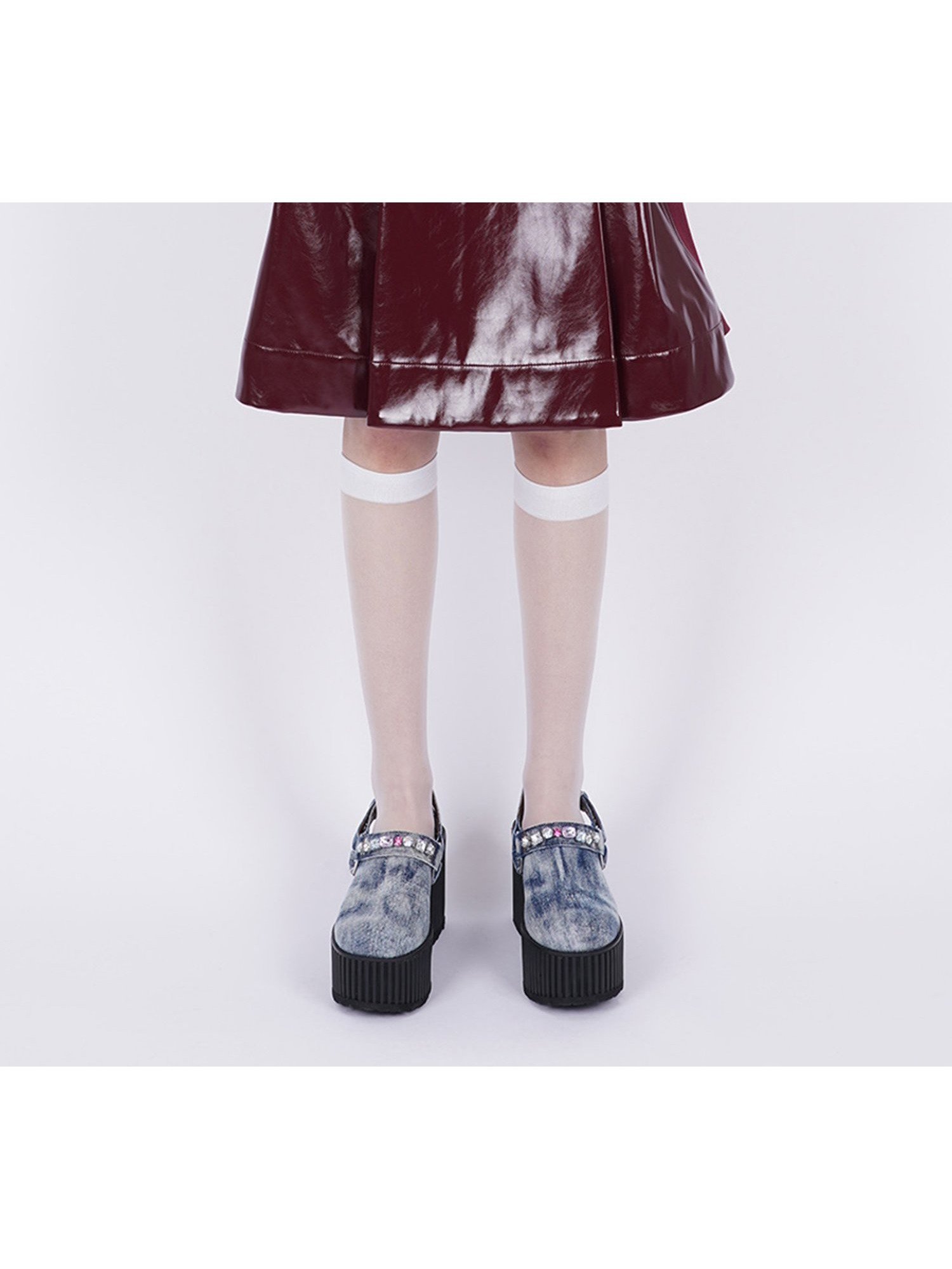 【パメオ ポーズ/PAMEO POSE】のEcoleather Docking Skirt インテリア・キッズ・メンズ・レディースファッション・服の通販 founy(ファニー) 　ファッション　Fashion　レディースファッション　WOMEN　スカート　Skirt　コンビ　Combination　スウェット　Sweat　チャーム　Charm　ループ　Loop　再入荷　Restock/Back In Stock/Re Arrival　ワイン|ID: prp329100004243762 ipo3291000000029441160