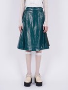 【パメオ ポーズ/PAMEO POSE】のEcoleather Docking Skirt 人気、トレンドファッション・服の通販 founy(ファニー) ファッション Fashion レディースファッション WOMEN スカート Skirt コンビ Combination スウェット Sweat チャーム Charm ループ Loop 再入荷 Restock/Back In Stock/Re Arrival thumbnail グリーン|ID: prp329100004243762 ipo3291000000029441162