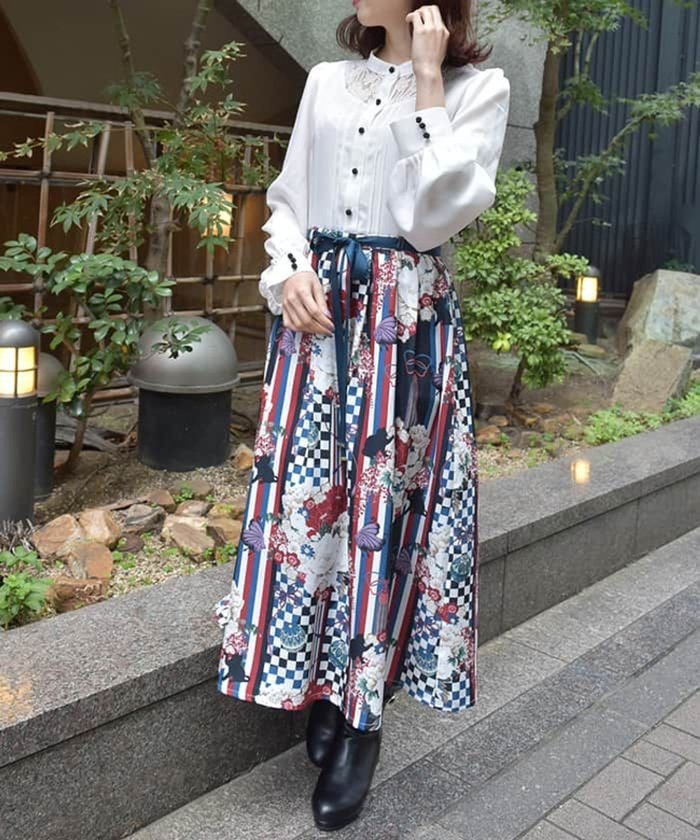 【アクシーズファム/axes femme】の菊柄ワンピース インテリア・キッズ・メンズ・レディースファッション・服の通販 founy(ファニー) https://founy.com/ ファッション Fashion レディースファッション WOMEN ワンピース Dress おすすめ Recommend シンプル Simple プリント Print ボレロ Bolero モチーフ Motif レース Race |ID: prp329100004243877 ipo3291000000029505485