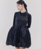 【エイミーイストワール/eimy istoire】のフリルパフミニドレス 人気、トレンドファッション・服の通販 founy(ファニー) ファッション Fashion レディースファッション WOMEN ワンピース Dress ドレス Party Dresses おすすめ Recommend カッティング Cutting サテン Satin ドレス Dress バルーン Balloon ミュール Mule thumbnail BLACK|ID: prp329100004243892 ipo3291000000029442460