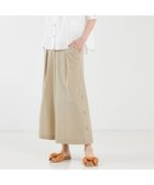 【カリテ/qualite】のサイドボタンクロップドパンツ 人気、トレンドファッション・服の通販 founy(ファニー) ファッション Fashion レディースファッション WOMEN パンツ Pants クロップド Cropped ベーシック Basic ワイド Wide thumbnail ベージュ|ID: prp329100004244329 ipo3291000000029591900