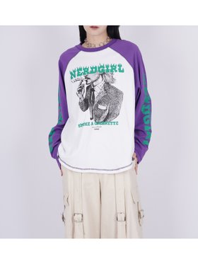 【パメオ ポーズ/PAMEO POSE】のNerd Girl Tour Raglan Long Sleeve Tee 人気、トレンドファッション・服の通販 founy(ファニー) ファッション Fashion レディースファッション WOMEN トップス・カットソー Tops/Tshirt グラフィック Graphic 人気 Popularity 今季 This Season 再入荷 Restock/Back In Stock/Re Arrival |ID:prp329100004244990