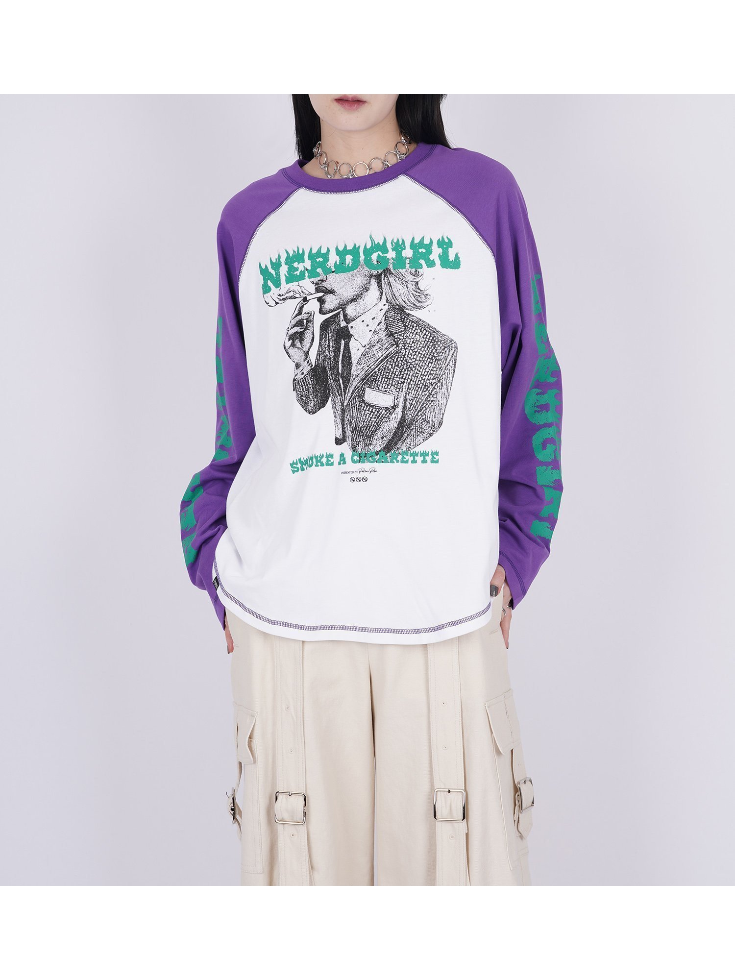 【パメオ ポーズ/PAMEO POSE】のNerd Girl Tour Raglan Long Sleeve Tee 人気、トレンドファッション・服の通販 founy(ファニー) 　ファッション　Fashion　レディースファッション　WOMEN　トップス・カットソー　Tops/Tshirt　グラフィック　Graphic　人気　Popularity　今季　This Season　再入荷　Restock/Back In Stock/Re Arrival　 other-1|ID: prp329100004244990 ipo3291000000029452235