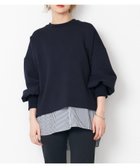 【マイカ ディール/MICA & DEAL】のレイヤードプルオーバー 人気、トレンドファッション・服の通販 founy(ファニー) ファッション Fashion レディースファッション WOMEN トップス・カットソー Tops/Tshirt プルオーバー Pullover スリット Slit ダブル Double ドッキング Docking thumbnail NAVY|ID: prp329100004245025 ipo3291000000029452374