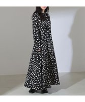 【デミルクス ビームス/Demi-Luxe BEAMS】のシェルプリント ロングスリーブワンピース 人気、トレンドファッション・服の通販 founy(ファニー) ファッション Fashion レディースファッション WOMEN ワンピース Dress おすすめ Recommend カーディガン Cardigan ジャケット Jacket プリント Print |ID:prp329100004245278