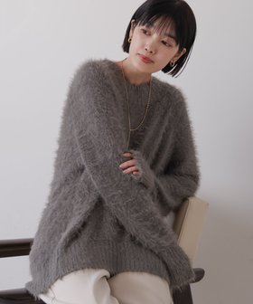 【バブ ブージュルード/Bab Bou Jeloud】の裾カーブシャギーニットチュニック 人気、トレンドファッション・服の通販 founy(ファニー) ファッション Fashion レディースファッション WOMEN トップス・カットソー Tops/Tshirt ニット Knit Tops エレガント 上品 Elegant シンプル Simple 再入荷 Restock/Back In Stock/Re Arrival |ID:prp329100004245398