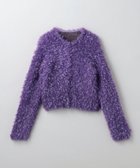 【ビューティ&ユース ユナイテッドアローズ/BEAUTY&YOUTH / UNITED ARROWS】の6(ROKU) チュール ニット カーディガン PURPLE|ID:prp329100004245478