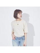 【ルージュヴィフラクレ/Rouge vif la cle】のピースダイコットンチュニックTシャツ 人気、トレンドファッション・服の通販 founy(ファニー) ファッション Fashion レディースファッション WOMEN トップス・カットソー Tops/Tshirt シャツ/ブラウス Shirts/Blouses ロング / Tシャツ T-Shirts なめらか Smooth ビッグ Big メンズ Mens 夏 Summer thumbnail アイボリー|ID: prp329100004245625 ipo3291000000029456736