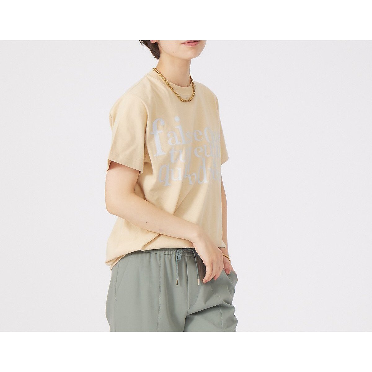 【カリテ/qualite】のフロントロゴTシャツ 人気、トレンドファッション・服の通販 founy(ファニー) 　ファッション　Fashion　レディースファッション　WOMEN　トップス・カットソー　Tops/Tshirt　シャツ/ブラウス　Shirts/Blouses　ロング / Tシャツ　T-Shirts　おすすめ　Recommend　インナー　Inner　カーディガン　Cardigan　フロント　Front　夏　Summer　 other-1|ID: prp329100004245664 ipo3291000000029456884