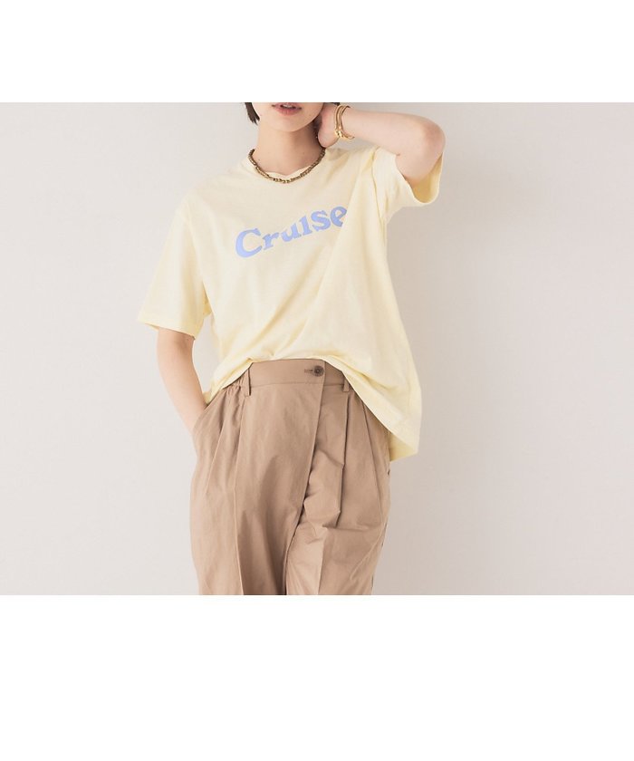 【カリテ/qualite】の【FLAVOR TEE】CruiseTシャツ インテリア・キッズ・メンズ・レディースファッション・服の通販 founy(ファニー) https://founy.com/ ファッション Fashion レディースファッション WOMEN トップス・カットソー Tops/Tshirt シャツ/ブラウス Shirts/Blouses ロング / Tシャツ T-Shirts イエロー Yellow 抗菌 Antibacterial シンプル Simple プリント Print 夏 Summer |ID: prp329100004245668 ipo3291000000029456897