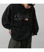 【ジップファイブ/ZIP FIVE】のZIPFIVE*KANGOL 裏起毛ビッグシルエットパーカー 人気、トレンドファッション・服の通販 founy(ファニー) ファッション Fashion レディースファッション WOMEN トップス・カットソー Tops/Tshirt パーカ Sweats おすすめ Recommend スポーツ Sports ワイド Wide 別注 Special Order thumbnail B-BLACK|ID: prp329100004245900 ipo3291000000029459613