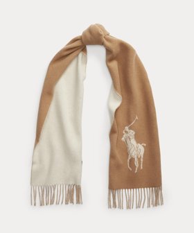 【ラルフローレン/RALPH LAUREN】 Big Pony ウール マフラー人気、トレンドファッション・服の通販 founy(ファニー) ファッション Fashion レディースファッション WOMEN マフラー Mufflers イタリア Italy ダブル Double フリンジ Fringe マフラー Scarf |ID:prp329100004246210