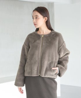 【グローバルワーク/GLOBAL WORK】 リバーシブルフェイクムートンブルゾン/115437人気、トレンドファッション・服の通販 founy(ファニー) ファッション Fashion レディースファッション WOMEN アウター Coat Outerwear ブルゾン Blouson/Jackets なめらか Smooth コンパクト Compact ショート Short ストール Stall ブルゾン Blouson ボンディング Bonding リバーシブル Reversible エレガント 上品 Elegant |ID:prp329100004246242